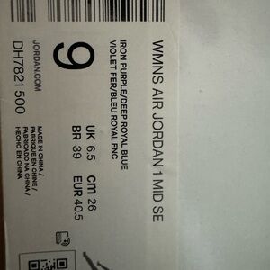 WMNS Air Jordan 1 Mid SE - Iron Purple/Deep Royal Blue